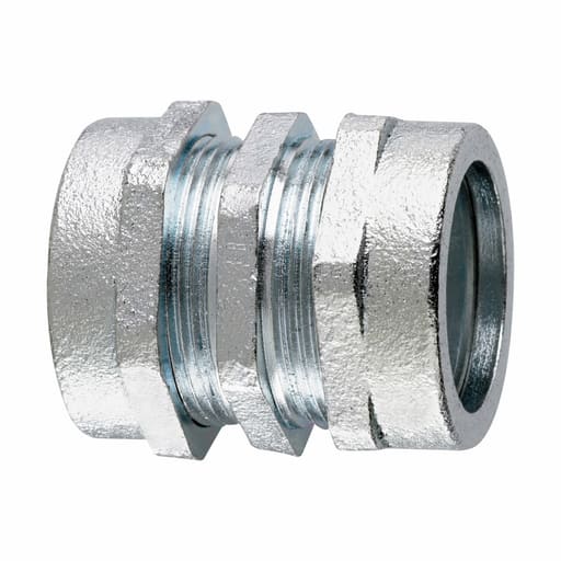 Crouse-Hinds - Crouse-Hinds CPR25 1-1/2" Compression Straight Rigid Coupling, Malleable Iron