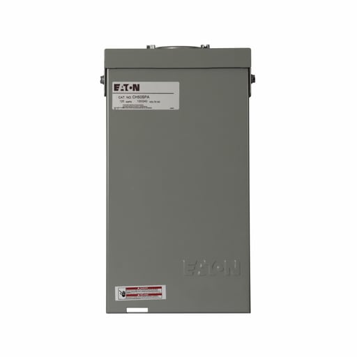 Cutler-Hammer / Eaton - Eaton Electrical CH50SPA 120/240 VAC 50 Amp 1-Phase 3-Wire 3/4 Inch Spa Panel