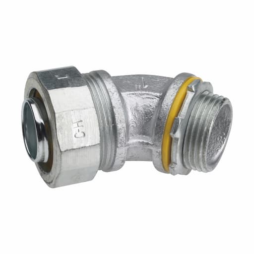 Crouse-Hinds - Crouse-Hinds LTB30045 3" Malleable Iron Insulated 45 Degrees Liquidtight Conduit Connector