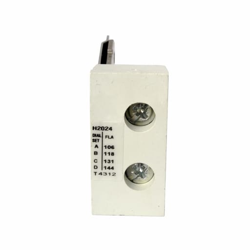Cutler-Hammer / Eaton - Eaton Electrical H2024-3 106 to 144 Amp Class 20 Standard Trip Overload Relay Heater Pack