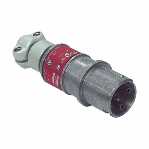 Crouse-Hinds - Crouse-Hinds CPP516 20 Amp 3-Pole 2-Wire Receptacle Plug with Handle