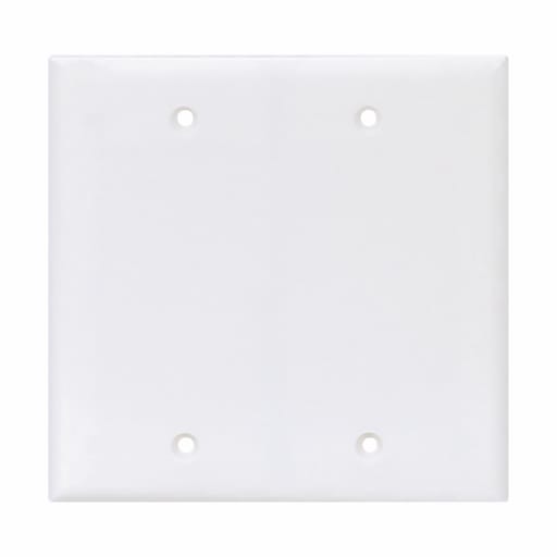 Cooper Wiring Device Arrow/Eagle - CWD PJ23W WALLPLATE 2G BLANK BOX MOUNT POLY MID WH