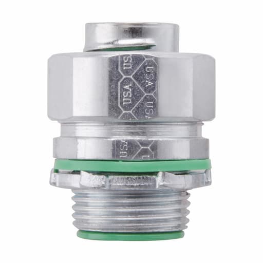 Crouse-Hinds - Crouse-Hinds Series LTK75 3/4 Inch Steel Non-Insulated Straight Low Profile Liquidtight Conduit Connector