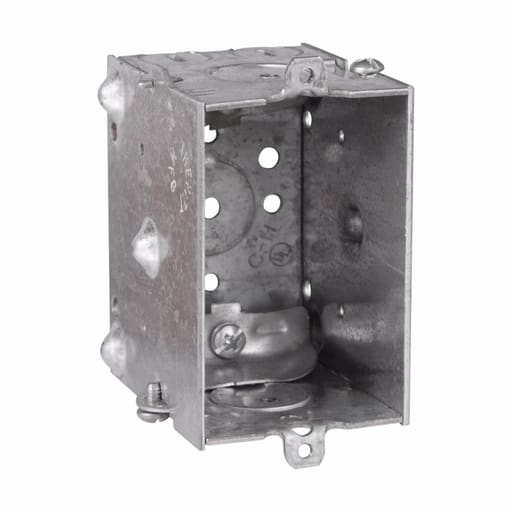 Crouse-Hinds - Crouse-Hinds Series TP158 3 x 2 x 2-1/2 Inch Steel Gangable Switch Box