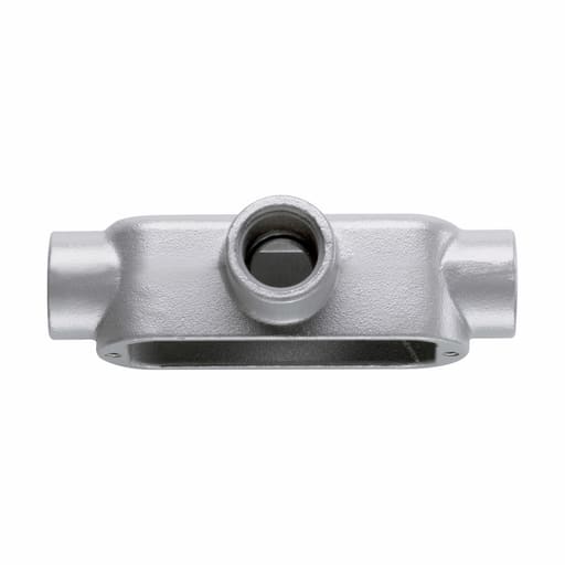 Crouse-Hinds - Crouse-Hinds T100M 1" T-Style Conduit Body, Form-5, Malleable Iron