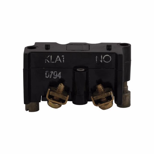 Cutler-Hammer / Eaton - Eaton Electrical E30KLA1 30.5 mm 600 VAC 10 Amp 1NO Pressure Terminal Silver Standard Push Button Contact Block