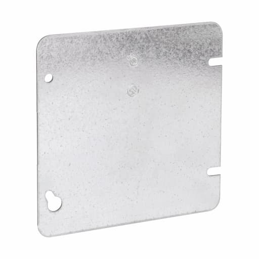 Crouse-Hinds - Crouse-Hinds TP568 4-11/16" Square Box Cover, Flat Blank, Steel