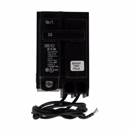 Cutler-Hammer / Eaton - Eaton Electrical BR120ST 1 Inch Type BR Plug-On Shunt Trip Circuit Breaker