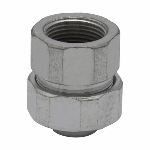 Crouse-Hinds - Crouse-Hinds LTR125 1-1/4" Liquidtight to Threaded Rigid/IMC Conduit Combination Coupling, Malleable Iron, Zinc Plated