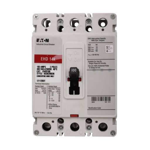 Cutler-Hammer / Eaton - ETN EHD3060 TYPE EHD BRK 3P 60A 480