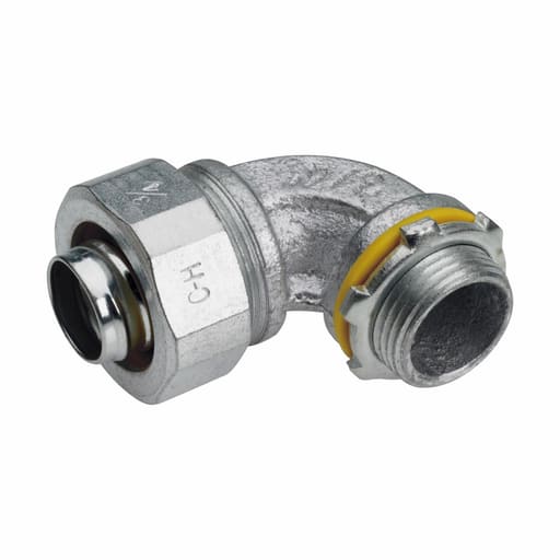 Crouse-Hinds - Crouse-Hinds LTB40090 4" Malleable Iron Insulated 90 Degrees Liquidtight Conduit Connector
