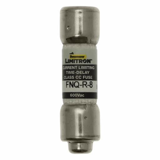Bussmann Mfg. - Bussmann FNQ-R-8 8amp Limitron™ Time-Delay Branch Circuit Class-CC Fuse, Rejection-Type, 600Vac
