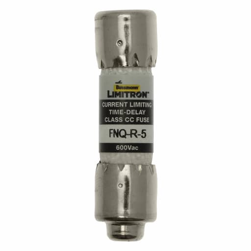 Bussmann Mfg. - Bussmann FNQ-R-5 5amp Limitron™ Time-Delay Branch Circuit Class-CC Fuse, Rejection-Type, 600Vac