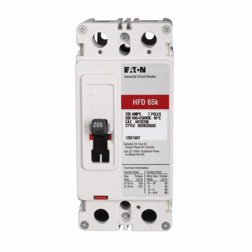 Cutler-Hammer / Eaton - ETN HFD2200 HFD 2P 600VAC RATED LOA