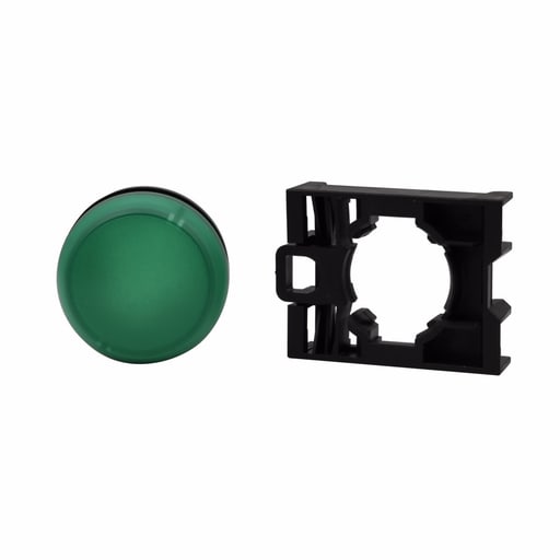 Cutler-Hammer / Eaton - Eaton Electrical M22-L-G 12 to 30 VAC/VDC Green Flat Flush Indicating Light/Push Button Operator
