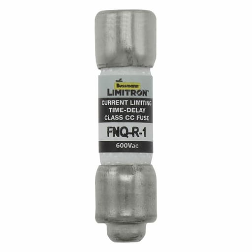 Bussmann Mfg. - Bussmann FNQ-R-1 1amp Limitron™ Time-Delay Branch Circuit Class-CC Fuse, Rejection-Type, 600Vac