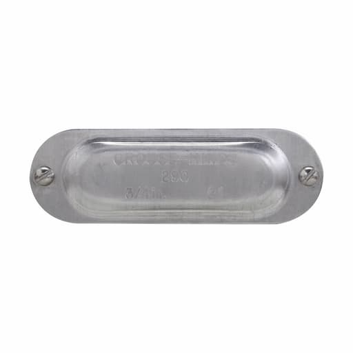 Crouse-Hinds - Crouse-Hinds 190 1/2" Aluminum Blank Conduit Body Cover, Mark-9