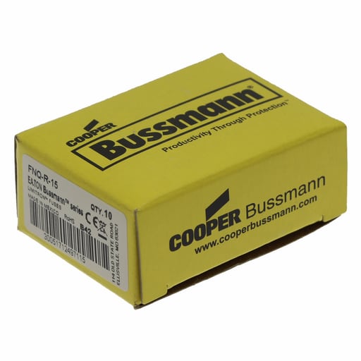 Bussmann Mfg. - Bussmann FNQ-R-15 15amp Limitron™ Time-Delay Branch Circuit Class-CC Fuse, Rejection-Type, 600Vac/300Vdc