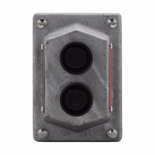 Crouse-Hinds - Crouse-Hinds DSD922 2-Button 600 VAC Heavy Duty Front Operated Push Button Station