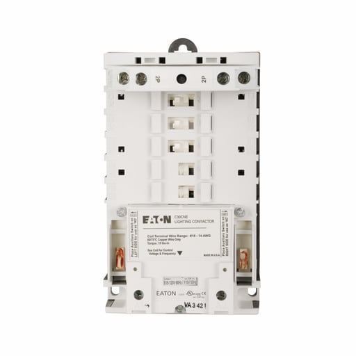 Cutler-Hammer / Eaton - Eaton Electrical C30CNE20A0 120 Volt 2-Pole Open Control Lighting Contactor