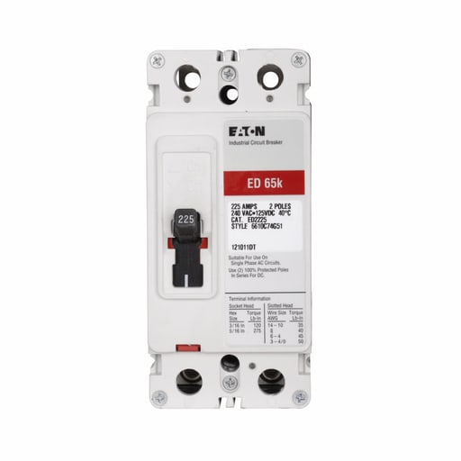 Cutler-Hammer / Eaton - ETN ED2100L ED 65kA @240V, 2P 100 A