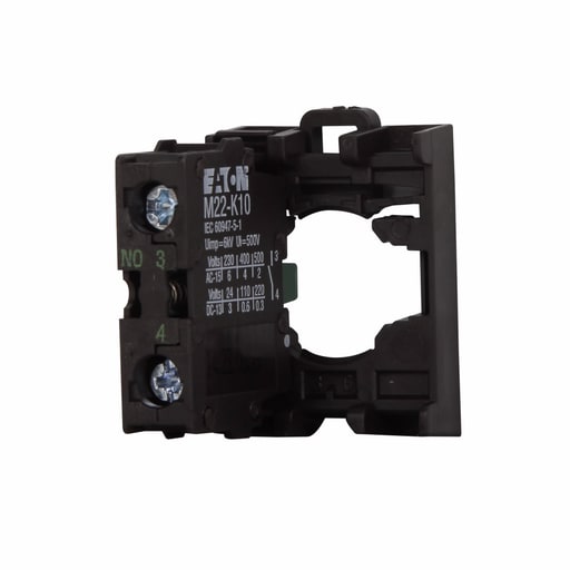 Cutler-Hammer / Eaton - Cutler-Hammer M22-AK10 M22 pushbutton fixing adapter, Fixing adapter WITH 1NO