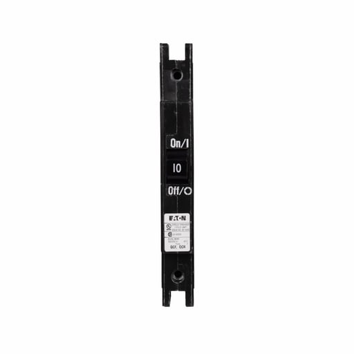 Cutler-Hammer / Eaton - Cutler-Hammer QCF1010 Quicklag Type QCF 1/2-inch Industrial Thermal-Magnetic Circuit Breaker,Industrial circuit breaker,10 A,10 kAIC,Single-pole,120/240 V,Thermal-magnetic,Cable-in/cable-out,QCF,Non-int