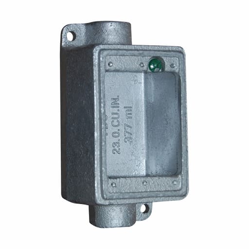 Crouse-Hinds - Crouse-Hinds FDCM3 Hot Dip Galvanize, FDC Deep Box, Malleable Iron, Single gang