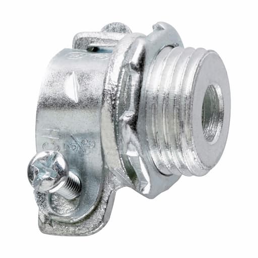 Crouse-Hinds - Crouse-Hinds 713 2" Malleable Iron Non-Insulated Squeeze Type Straight FMC Connector