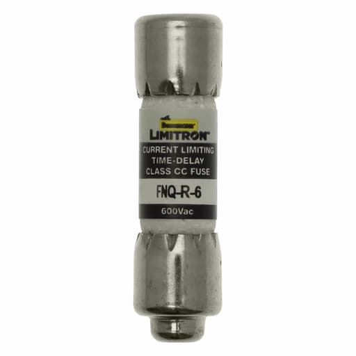 Bussmann Mfg. - Bussmann FNQ-R-6 6amp Limitron™ Time-Delay Branch Circuit Class-CC Fuse, Rejection-Type, 600Vac