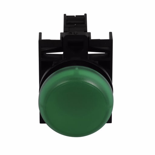 Cutler-Hammer / Eaton - Eaton Electrical M22-L-G-230G 22.5 mm 85 to 264 VAC Green IP67/IP69K Flush Push Button Indicating Light