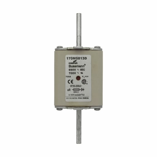Bussmann Mfg. - BUSS 170M5813D FUSE 700A 690V aR DI