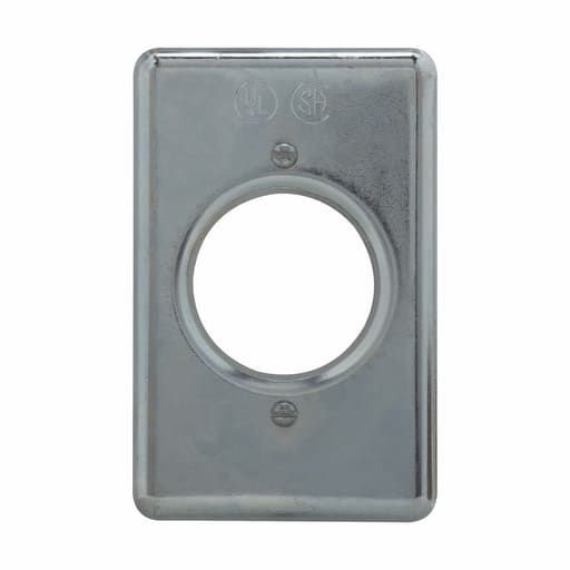 Crouse-Hinds - Crouse-Hinds DS35 1-Gang Sheet Steel Surface Mount Device Box Plug Receptacle Cover