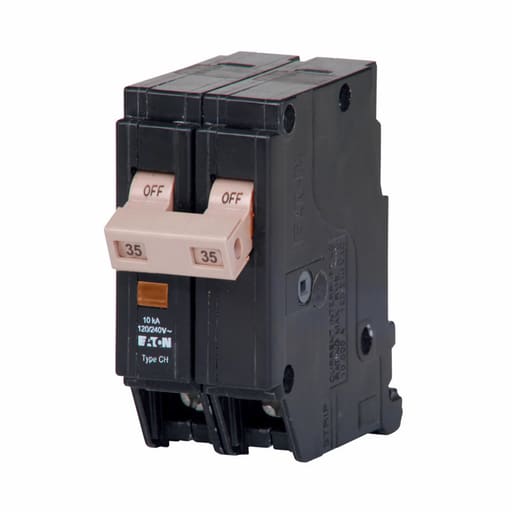 Cutler-Hammer / Eaton - Eaton Electrical CHF235 120/240 VAC 35 Amp 2-Pole Thermal Magnetic Common Trip Circuit Breaker
