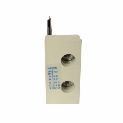 Cutler-Hammer / Eaton - Eaton Electrical H2025-3 8 to 11.5 Amp Class 20 Standard Trip Overload Relay Heater Pack