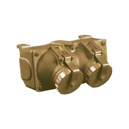 Crouse-Hinds - CRS-H 2640B-125 PLGRCPT BRS-WT RECP