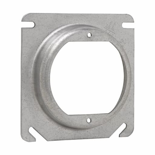 Crouse-Hinds - Crouse-Hinds TP483 1-1/4" Raised Steel Square Box Cover with Open Ear
