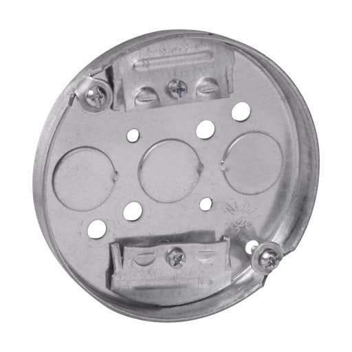 Crouse-Hinds - Crouse-Hinds TP267 4"x 1/2" Steel Round Ceiling Pan