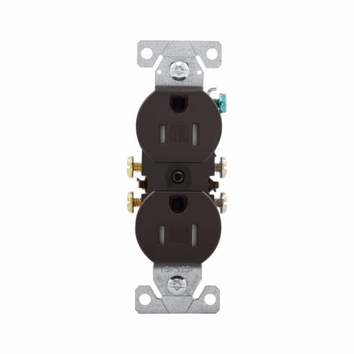 Cooper Wiring Device Arrow/Eagle - CWD TR270B RECP TR DUPLEX 15A 125V 2P3W STR BR