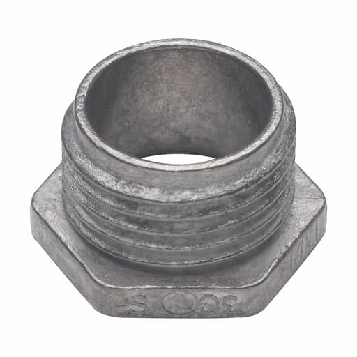 Crouse-Hinds - Crouse-Hinds Series 50D 1/2 Inch Die-Cast Zinc Non-Insulated Threaded Rigid Conduit Bushed Nipple