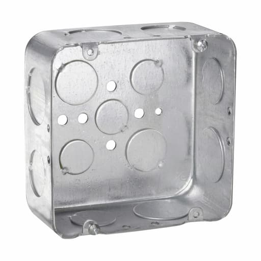 Crouse-Hinds - Crouse-Hinds TP558 4-11/16"x 4-11/16"x 2-1/8" Steel Drawn Square Outlet Box