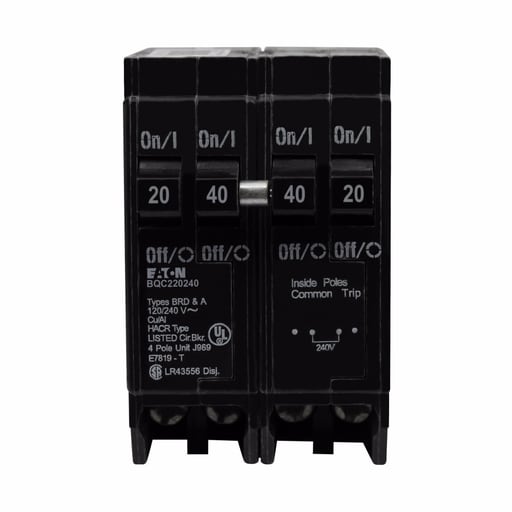 Cutler-Hammer / Eaton - Eaton Electrical BQC220240 1 Inch CTL Class Type BQC Plug-On Circuit Breaker
