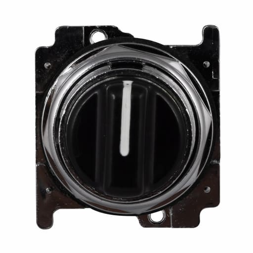 Cutler-Hammer / Eaton - Eaton Electrical 10250T1322 30.5 mm 3-Position Maintained Black Die-Cast Zinc IP65 Non-Illuminated Selector Switch Operator