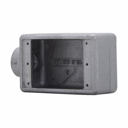 Crouse-Hinds - Crouse-Hinds FS1 1/2" Hub, 1-Gang Shallow Device Box