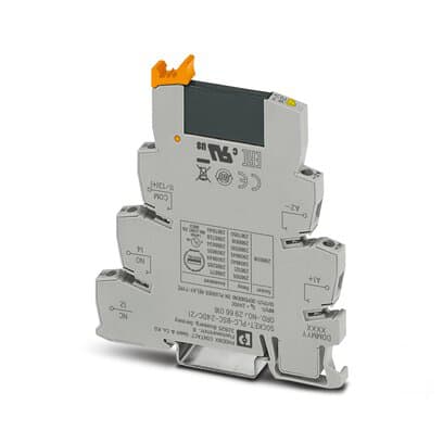 Phoenix Blocks - Phoenix Contact 2966634 24 VDC 8.5 mA 0.6 W 26 to 14 AWG Din Rail Screw Connection PLC Basic Terminal Block Solid State Relay