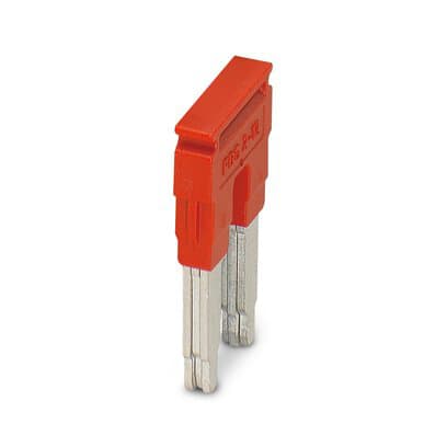 Phoenix Blocks - Phoenix Contact 3005950 12 mm Pitch 72 Amp 2-Position Red Copper Terminal Block Plug-In Bridge