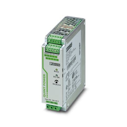 Phoenix Blocks - Phoenix Contact 2866750 100 to 240 VAC Input 24 VDC 5 Amp Output 120 W IP20 Din Rail Mount 1-Phase Power Supply Unit