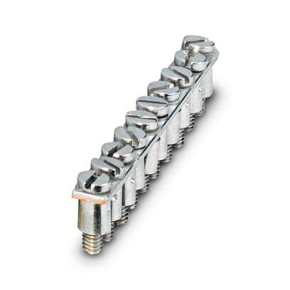 Phoenix Blocks - Phoenix Contact 3001624 4.2 mm Pitch 10-Position Silver Copper Terminal Block Fixed Bridge