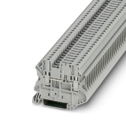Phoenix Blocks - Phoenix Contact 3046388 400 Volt 20 Amp 26 to 12 AWG Gray Polyamide Screw Connection Disconnect Terminal Block