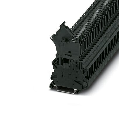 Phoenix Blocks - Phoenix Contact 3046100 250 Volt 6.3 Amp 26 to 10 AWG Black Polyamide Screw Connection Lever Fuse Modular Terminal Block